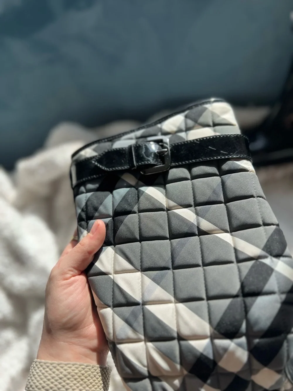 NWOT Burberry Quilted Rain Boots - Picture 4 of 9